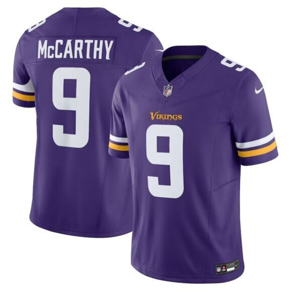 Mens Youths Kids JJ McCarthy Purple Stitched Vapor Jersey - Picture 1 of 1